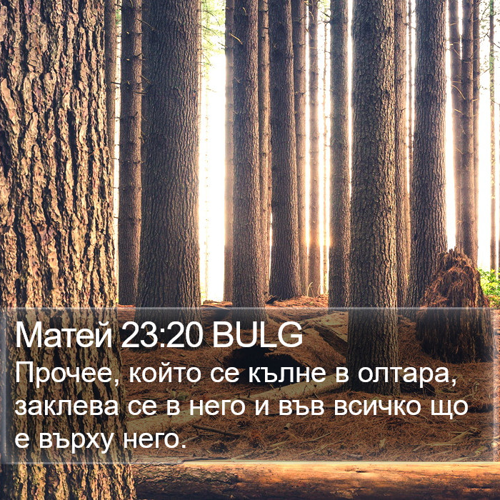 Матей 23:20 BULG Bible Study