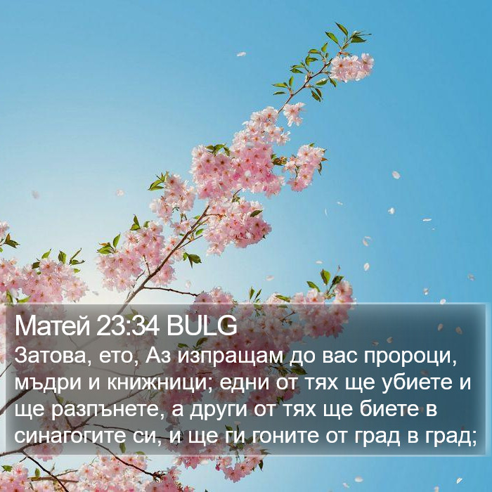 Матей 23:34 BULG Bible Study