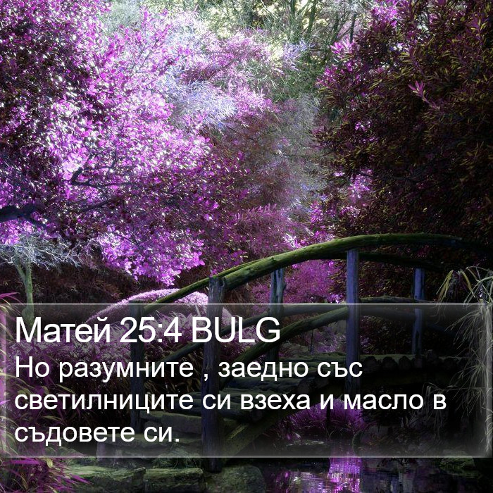 Матей 25:4 BULG Bible Study