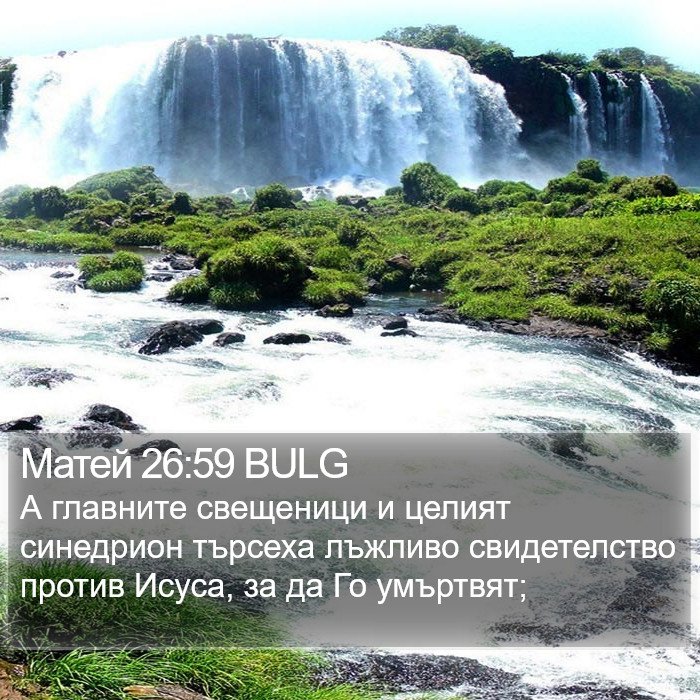 Матей 26:59 BULG Bible Study