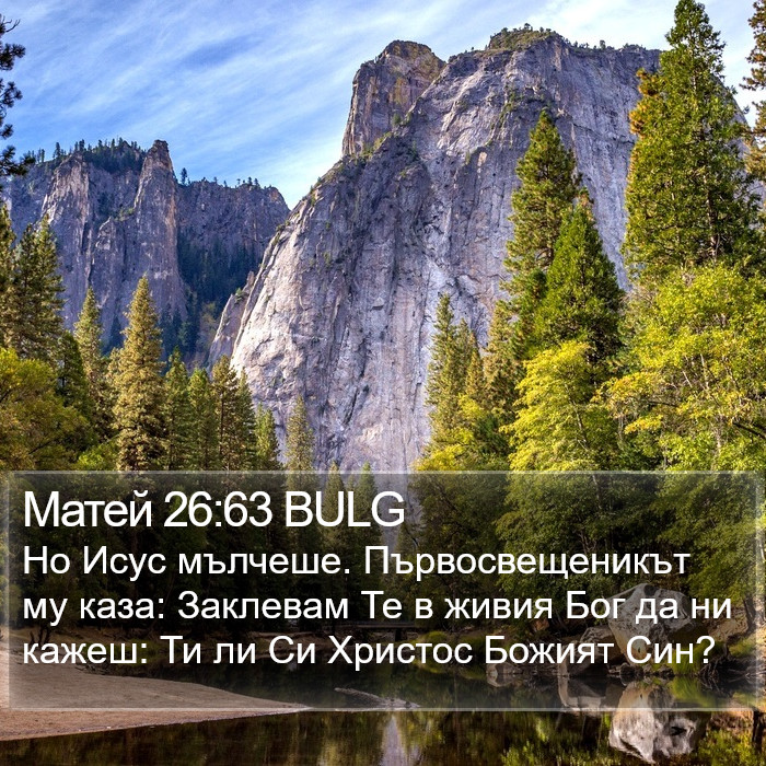 Матей 26:63 BULG Bible Study