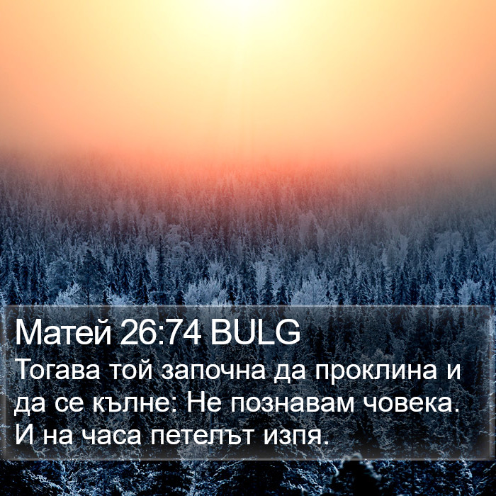 Матей 26:74 BULG Bible Study