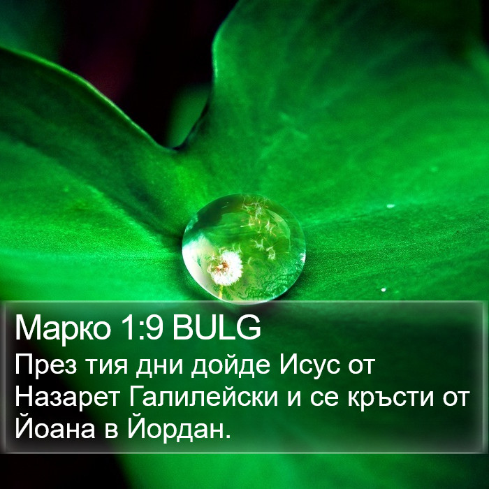 Марко 1:9 BULG Bible Study