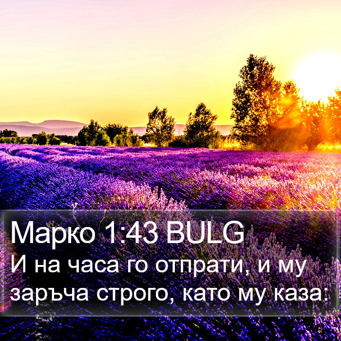 Марко 1:43 BULG Bible Study