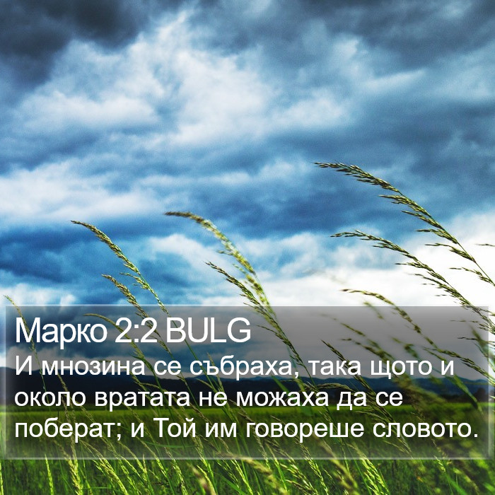 Марко 2:2 BULG Bible Study