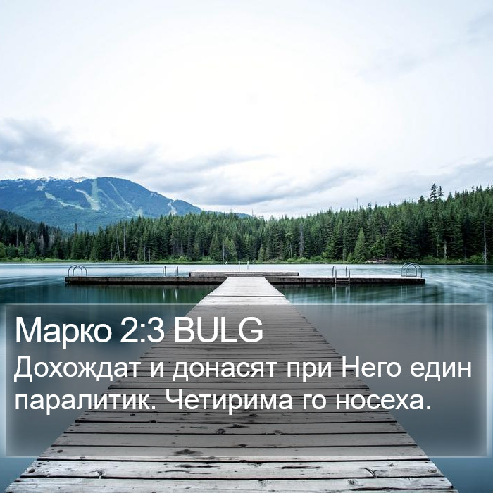 Марко 2:3 BULG Bible Study