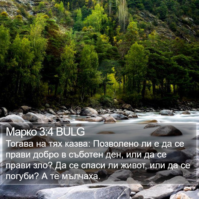 Марко 3:4 BULG Bible Study