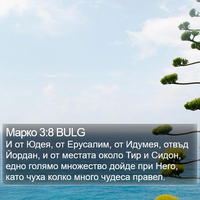 Марко 3:8 BULG Bible Study