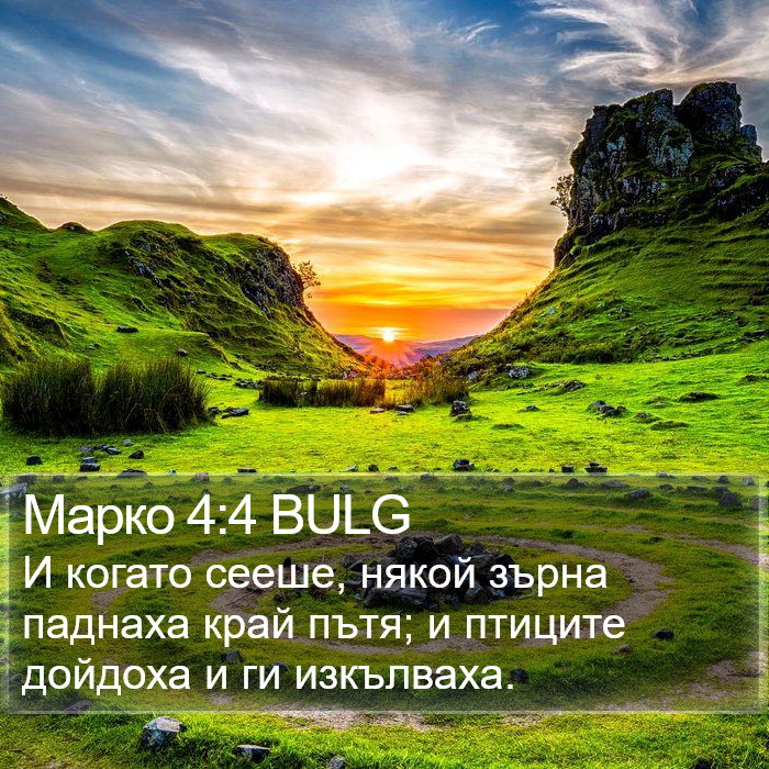 Марко 4:4 BULG Bible Study