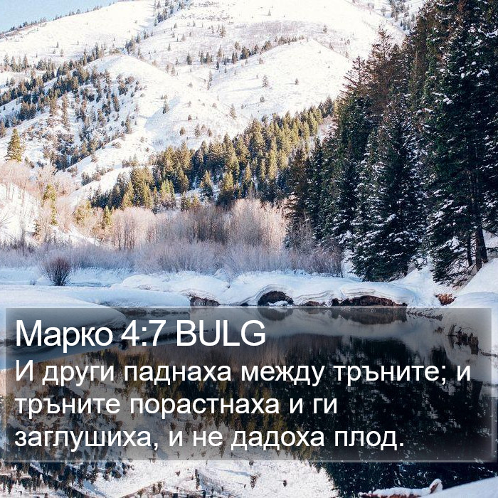 Марко 4:7 BULG Bible Study