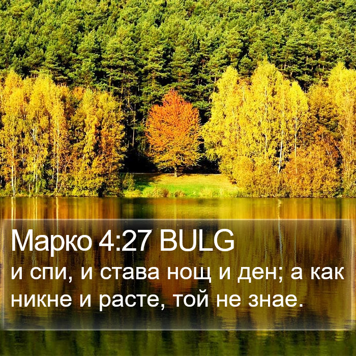 Марко 4:27 BULG Bible Study