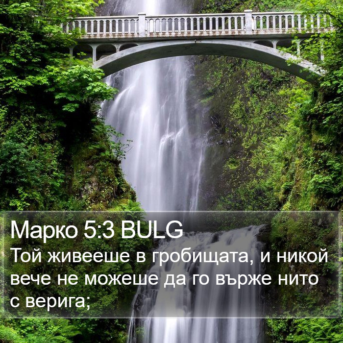 Марко 5:3 BULG Bible Study