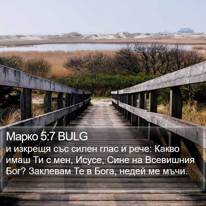 Марко 5:7 BULG Bible Study