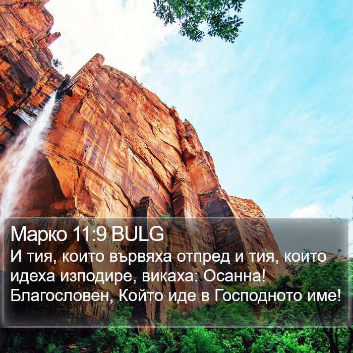 Марко 11:9 BULG Bible Study