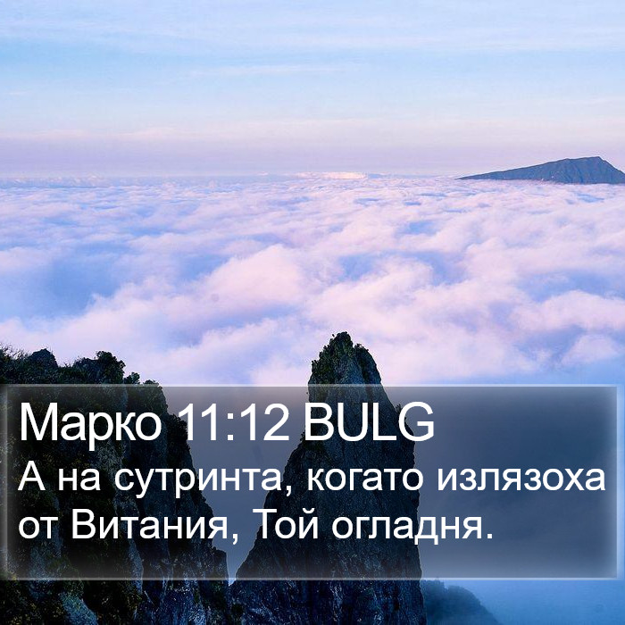 Марко 11:12 BULG Bible Study