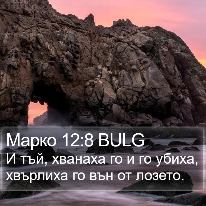 Марко 12:8 BULG Bible Study