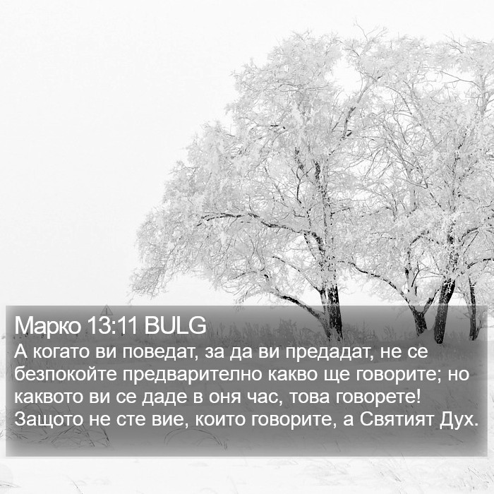 Марко 13:11 BULG Bible Study