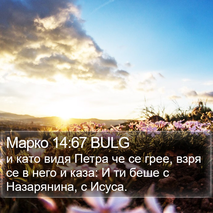 Марко 14:67 BULG Bible Study