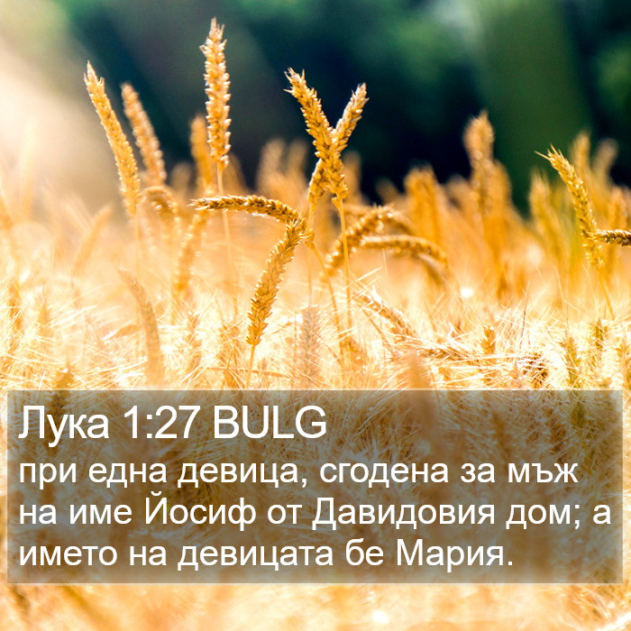 Лука 1:27 BULG Bible Study