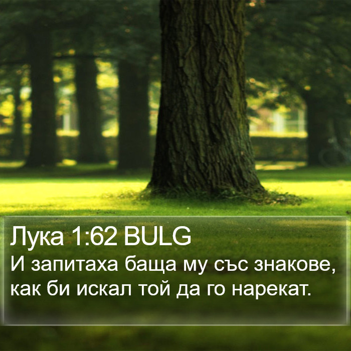 Лука 1:62 BULG Bible Study