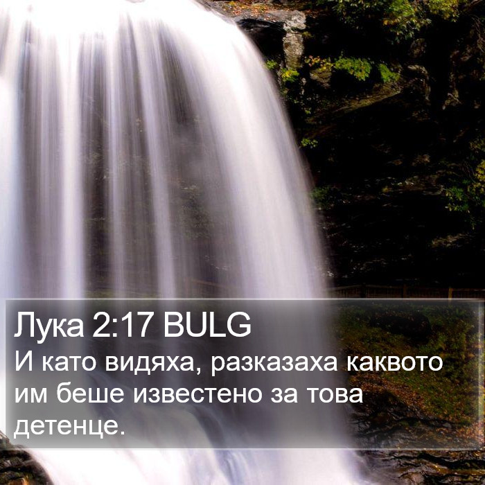 Лука 2:17 BULG Bible Study