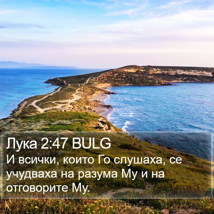 Лука 2:47 BULG Bible Study