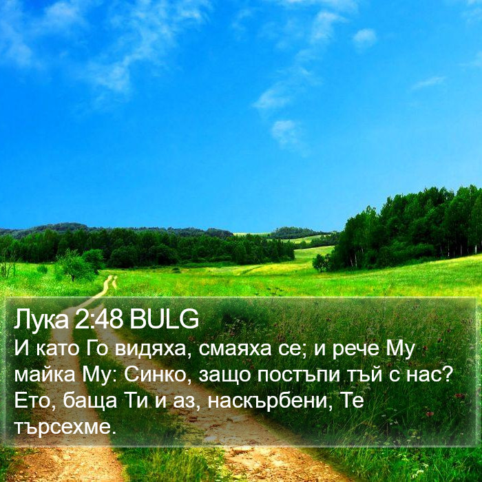 Лука 2:48 BULG Bible Study