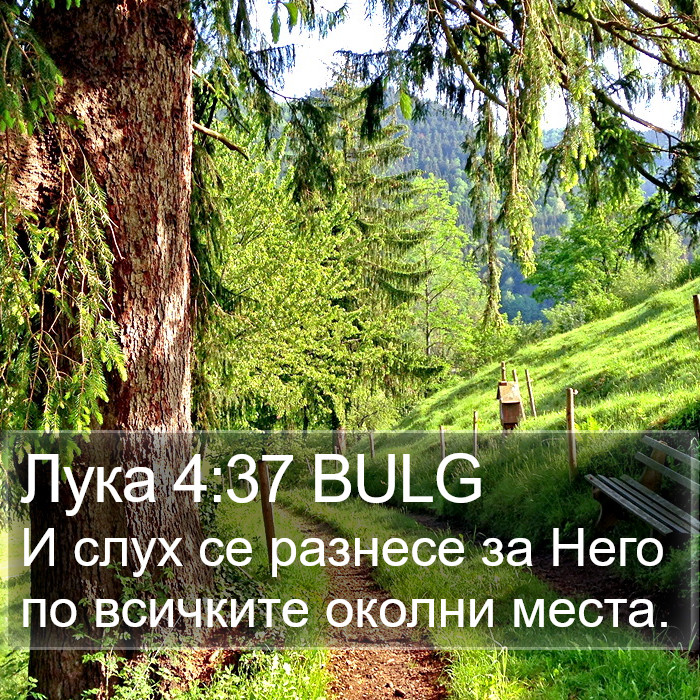 Лука 4:37 BULG Bible Study