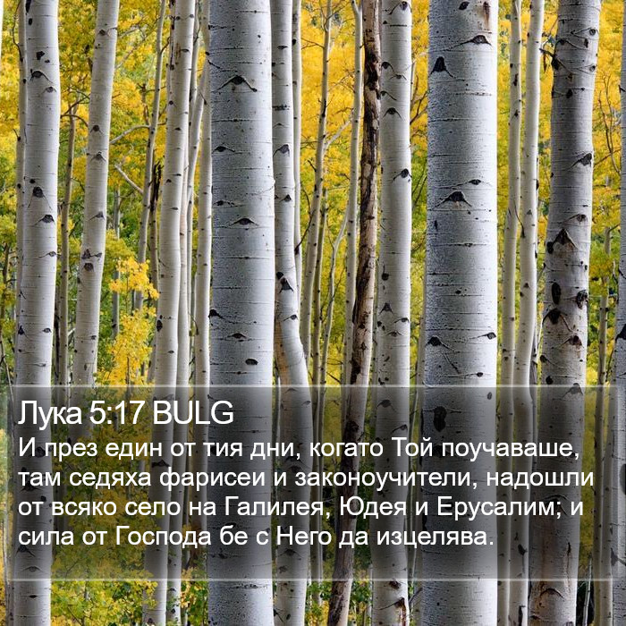 Лука 5:17 BULG Bible Study