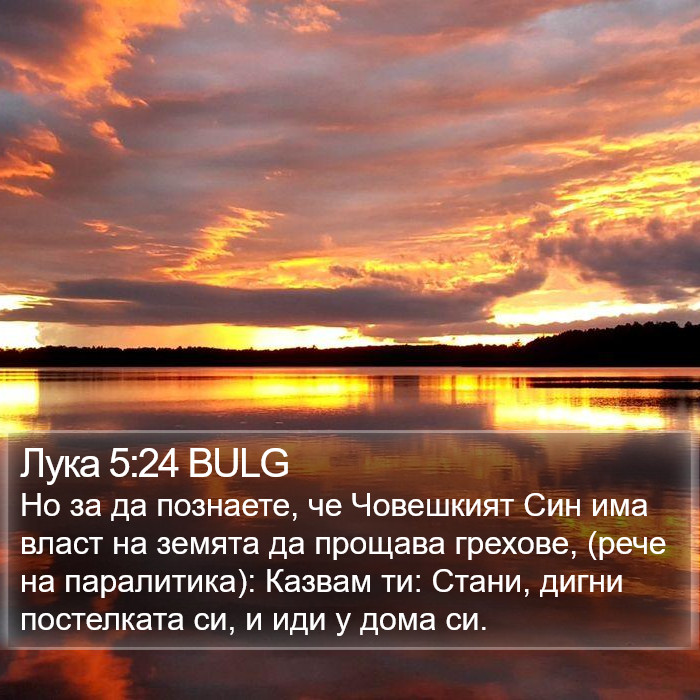 Лука 5:24 BULG Bible Study