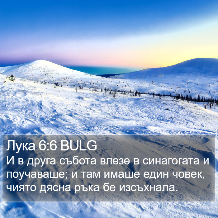 Лука 6:6 BULG Bible Study