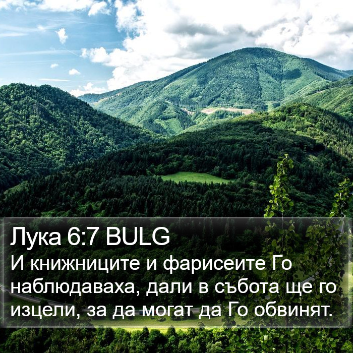 Лука 6:7 BULG Bible Study