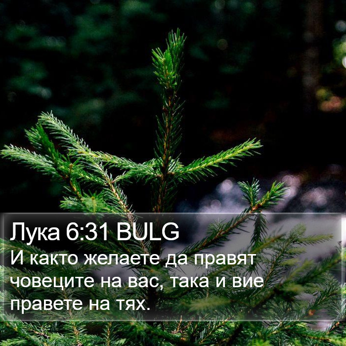 Лука 6:31 BULG Bible Study