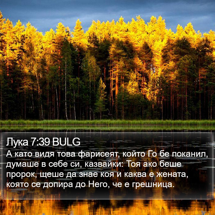 Лука 7:39 BULG Bible Study