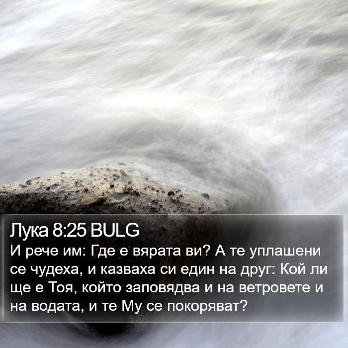 Лука 8:25 BULG Bible Study