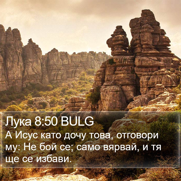 Лука 8:50 BULG Bible Study