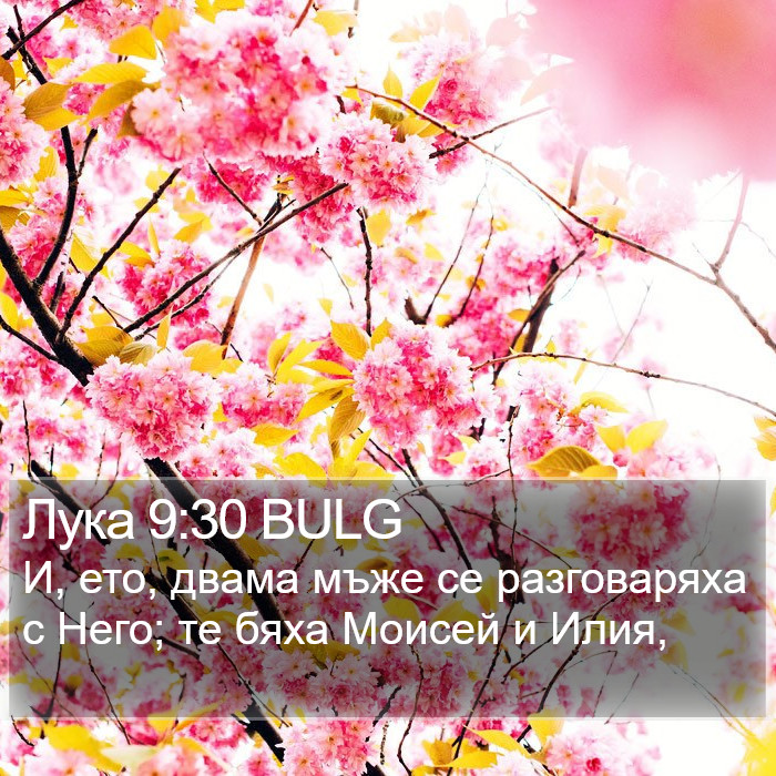 Лука 9:30 BULG Bible Study