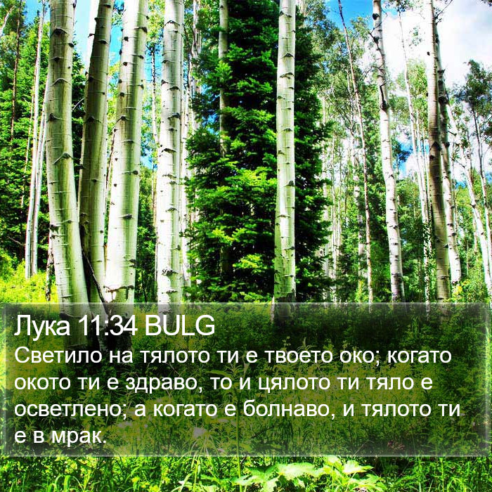 Лука 11:34 BULG Bible Study