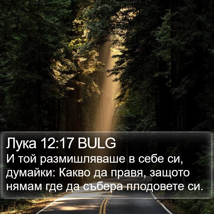 Лука 12:17 BULG Bible Study