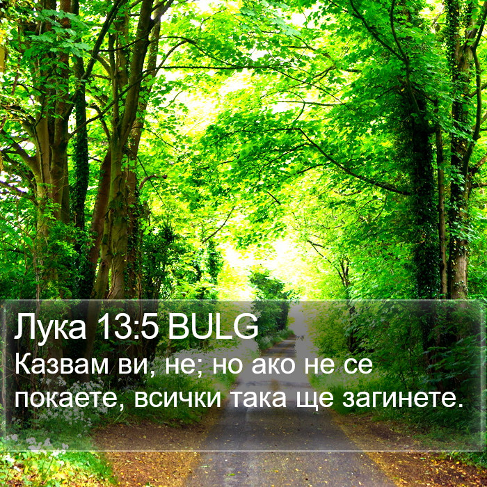 Лука 13:5 BULG Bible Study