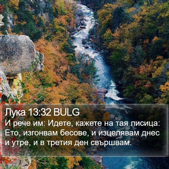 Лука 13:32 BULG Bible Study