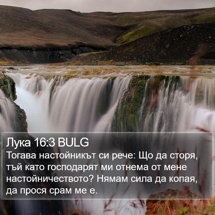 Лука 16:3 BULG Bible Study