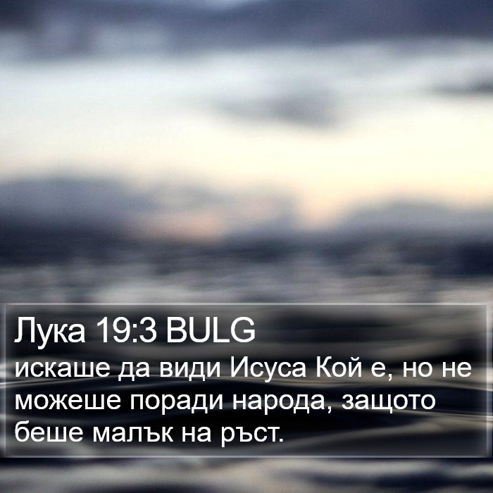 Лука 19:3 BULG Bible Study