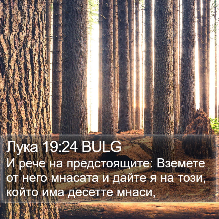 Лука 19:24 BULG Bible Study