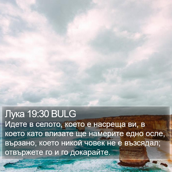 Лука 19:30 BULG Bible Study