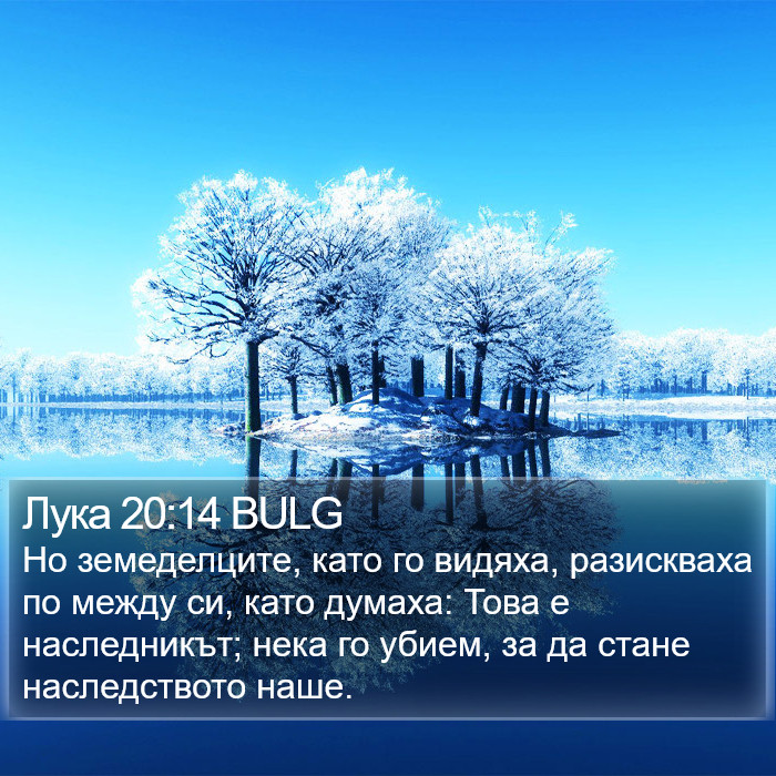 Лука 20:14 BULG Bible Study