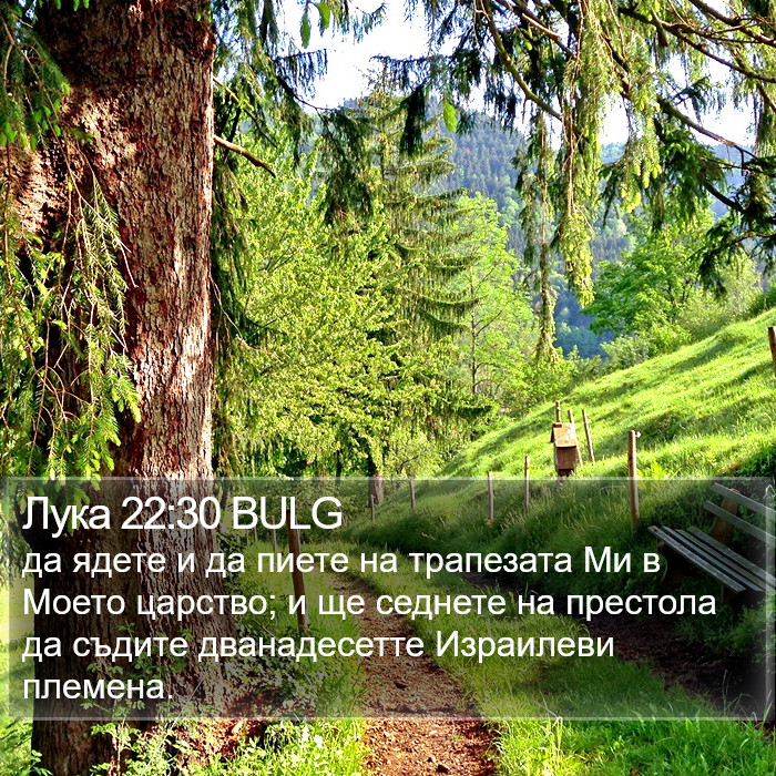 Лука 22:30 BULG Bible Study