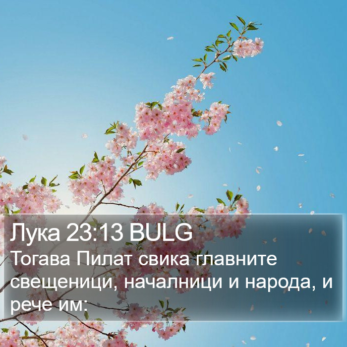 Лука 23:13 BULG Bible Study