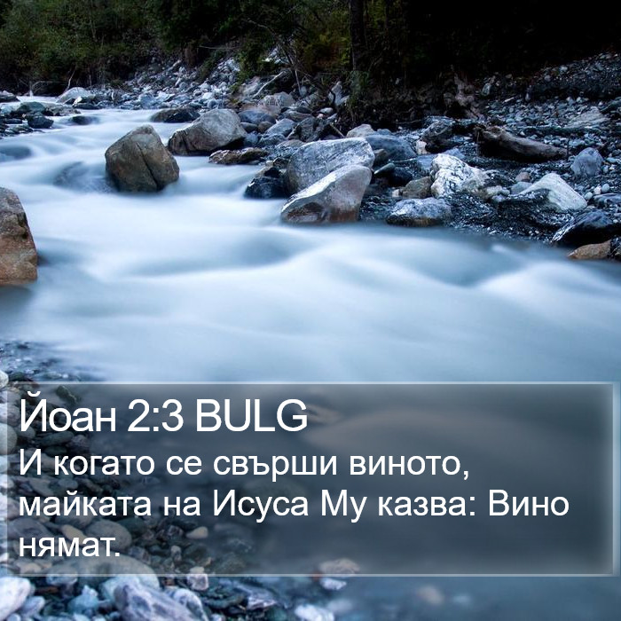 Йоан 2:3 BULG Bible Study