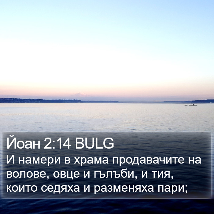 Йоан 2:14 BULG Bible Study